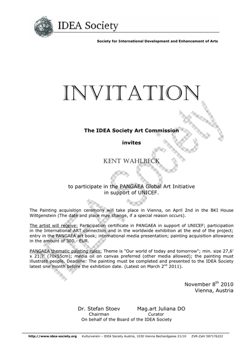 PANGAEA invitation